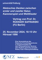 25.11.2024: Vortrag Prof. Dr. Rüdiger Safranski